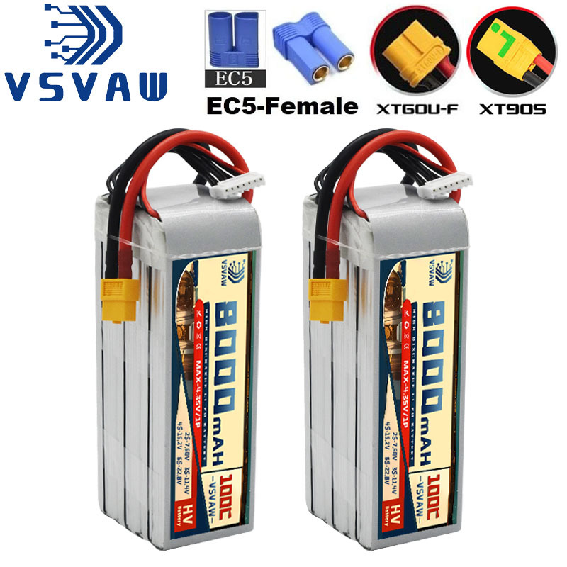 6S Lipo Battery 22.2V 5000Mah - Nowa bateria Lipo 6S 22.8V 8000mAh