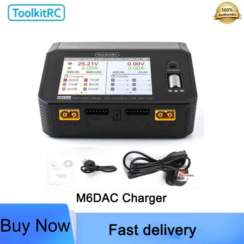 ToolkitRC M6DAC – inteligentna – Toolkitrc M6Dac Smart Charger recenzja i cena