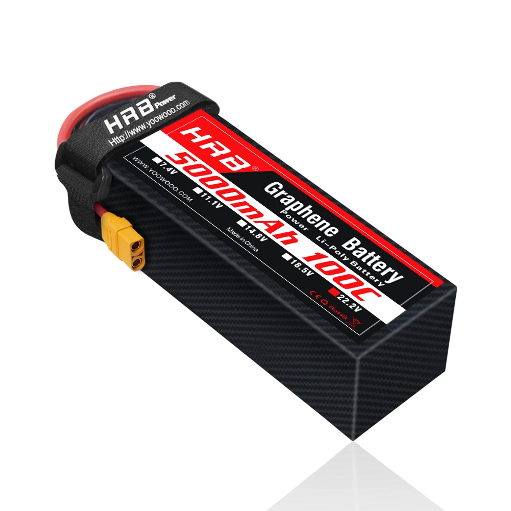 1 szt. Bateria grafenowa HRB 2 – 6S Lipo Battery 22.2V 5000Mah recenzja i cena